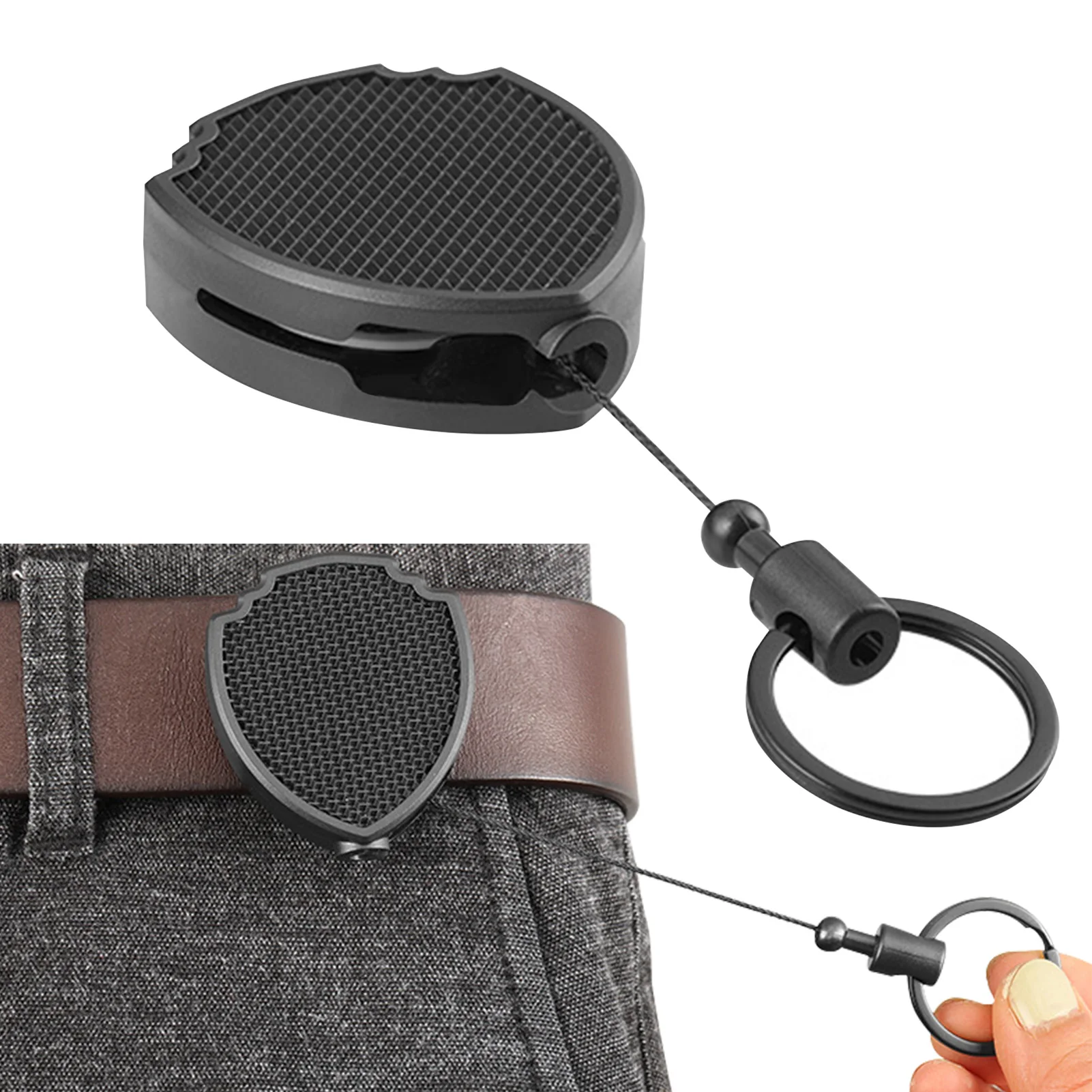 Retractable Keychain Multitool Carabiner Key Holder ID Badge Carabiner Holder Reel with Belt Clip Anti-Lost Keys Cards Holder
Retractable Keychain Multitool Carabiner Key Holder ID Badge Carabiner Holder Reel with Belt Clip Anti-Lost Keys Cards Holder