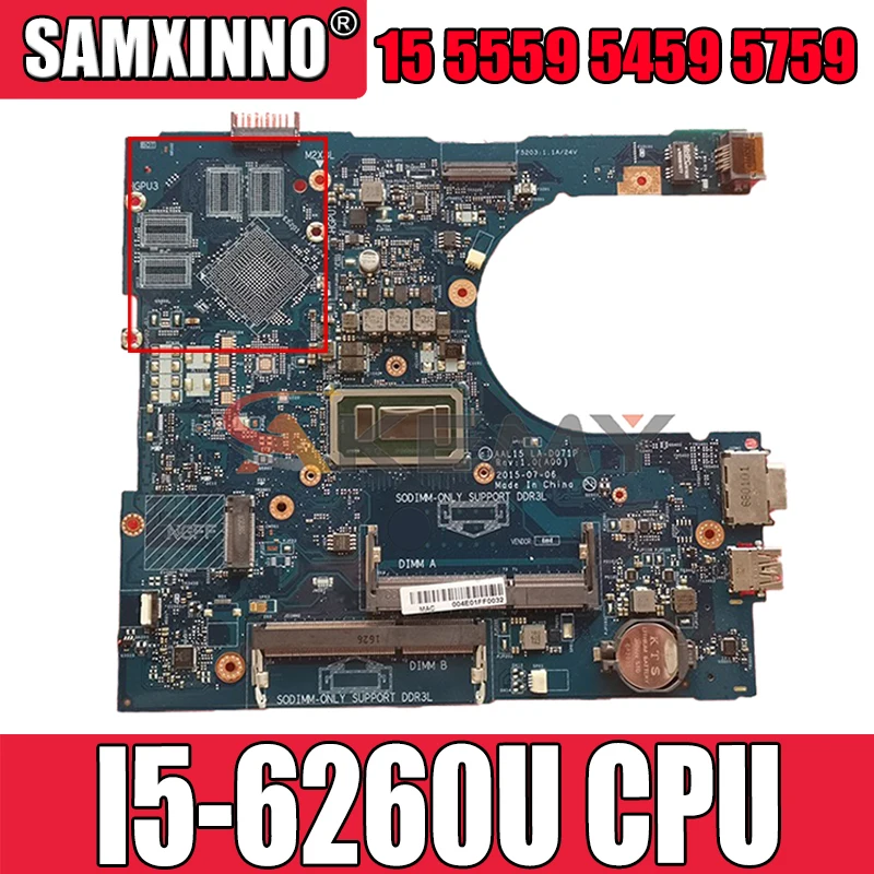 Akemy Совершенно новая фотография для Dell INSPIRON 15 5559 5459 5759 материнская плата фосфатная системная плата фосфатка 100% протестирована
Akemy Совершенно новая фотография для Dell INSPIRON 15 5559 5459 5759 материнская плата фосфатная системная плата фосфатка 100% протестирована