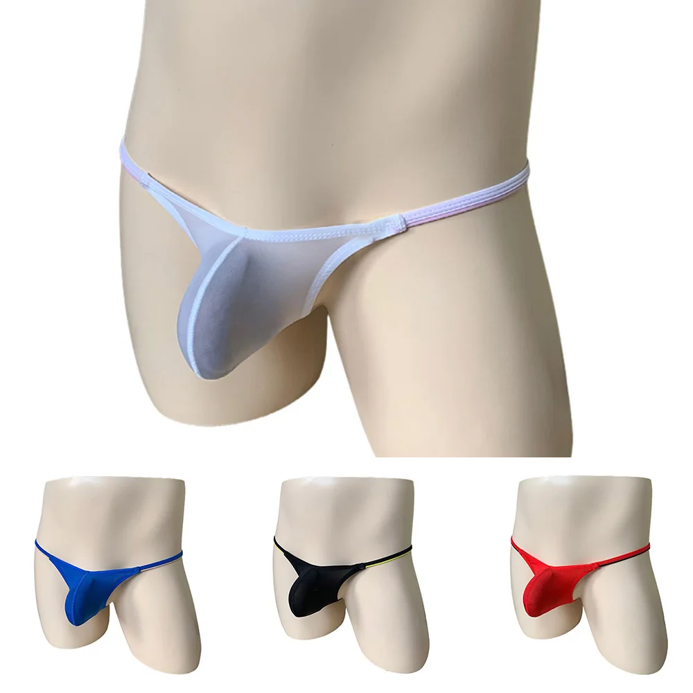 Sexy Men Underpants Low Waist Stretch Thong Breathable Ice Silk Perspective Stretch Thong Erotic Temptation Mini T-back Pants
Sexy Men Underpants Low Waist Stretch Thong Breathable Ice Silk Perspective Stretch Thong Erotic Temptation Mini T-back Pants