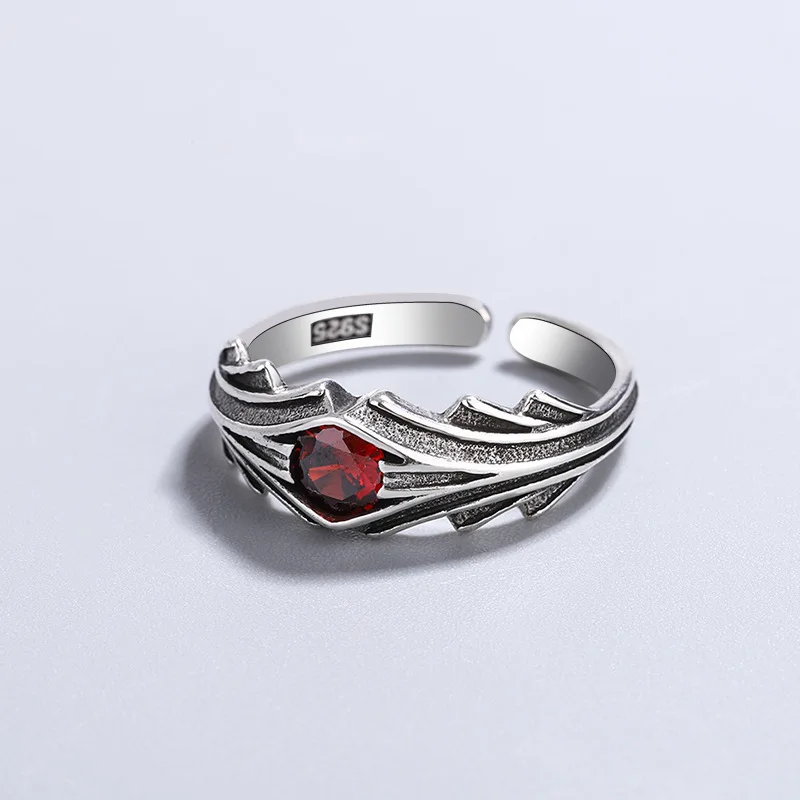 Vintage Silver Color Angel Wings Red CZ Rings for Men Women's Punk Style Crystal Stone Wedding Band Rings Party Jewelry
Vintage Silver Color Angel Wings Red CZ Rings for Men Women's Punk Style Crystal Stone Wedding Band Rings Party Jewelry