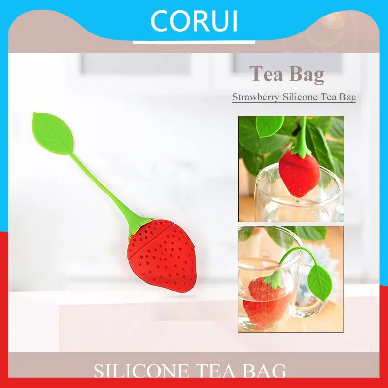 Loose Tea Leaf Teabag Creative Tea Infuser Ball Silicone Teapot Tool Strawberry Bag Kitchen Tools And Gadgets Teaware Diffuser
Loose Tea Leaf Teabag Creative Tea Infuser Ball Silicone Teapot Tool Strawberry Bag Kitchen Tools And Gadgets Teaware Diffuser