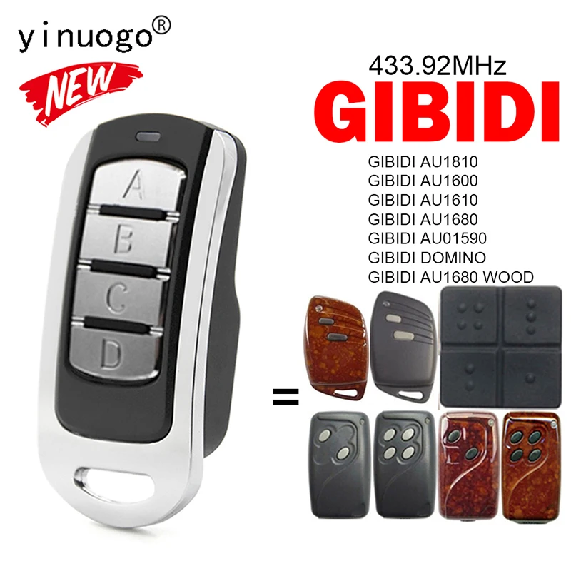 For GIBIDI AU1600 AU1610 AU1680 AU1810 AU01590 Garage Door Remote Control 433.92MHz Rolling Code GIBIDI DOMINO Remote Control
For GIBIDI AU1600 AU1610 AU1680 AU1810 AU01590 Garage Door Remote Control 433.92MHz Rolling Code GIBIDI DOMINO Remote Control