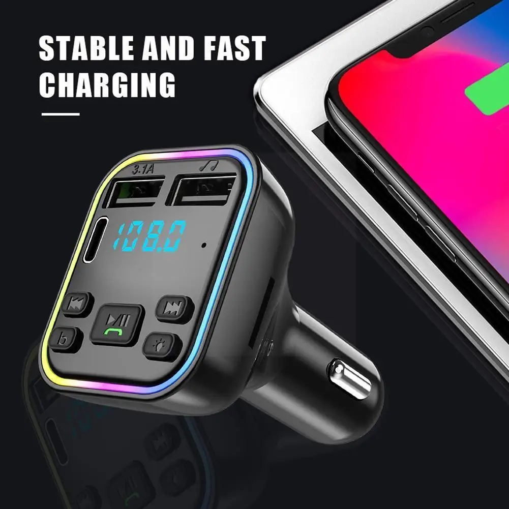 Автомобильный Bluetooth-передатчик, беспроводной USB-приемник для быстрой зарядки, с функцией громкой связи
Автомобильный Bluetooth-передатчик, беспроводной USB-приемник для быстрой зарядки, с функцией громкой связи