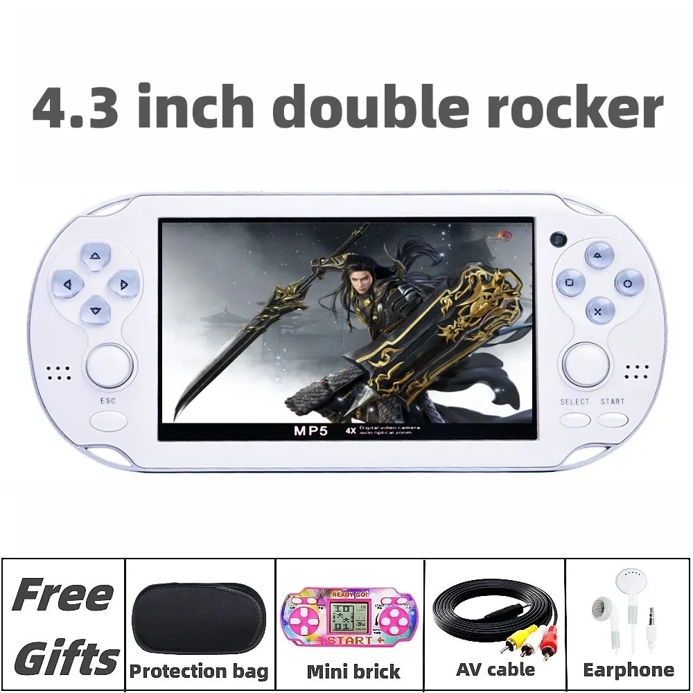 Двойной джойстик 4,3 дюйма ретро видео игровая консоль эргономичный внешний вид встроенные 11000 игр для аркадных игр несколько симуляторов mp3/mp4 
Двойной джойстик 4,3 дюйма ретро видео игровая консоль эргономичный внешний вид встроенные 11000 игр для аркадных игр несколько симуляторов mp3/mp4
