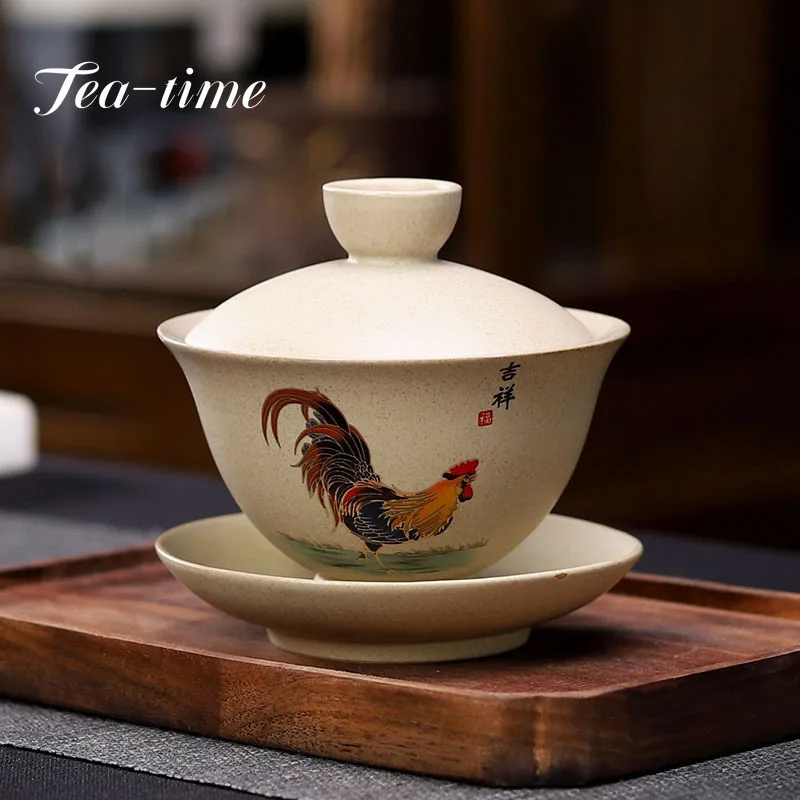 160ml Retro Chickens Tea Tureen Water Mug Tea Bowl Emperor Kung Fu Gaiwan Creative Crude Pottery Travel Teapot Office Drinkware
160ml Retro Chickens Tea Tureen Water Mug Tea Bowl Emperor Kung Fu Gaiwan Creative Crude Pottery Travel Teapot Office Drinkware