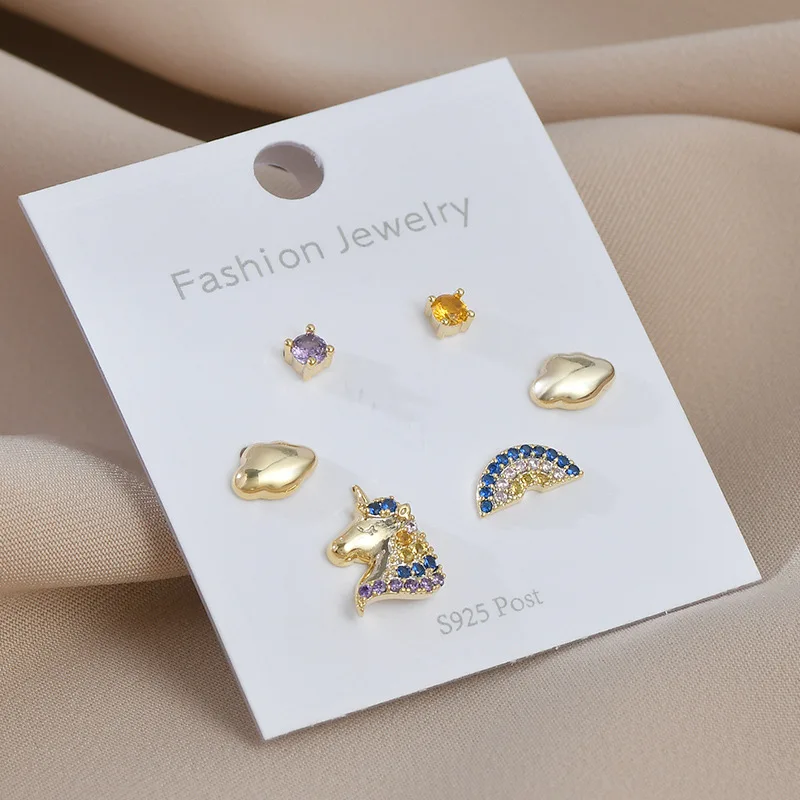 6 Pieces/set Cute Fashion Crystal Stud Earrings Set for Women Fashion Exquisite Korean Earrings Girls Jewelry Anniversary Gifts
6 Pieces/set Cute Fashion Crystal Stud Earrings Set for Women Fashion Exquisite Korean Earrings Girls Jewelry Anniversary Gifts