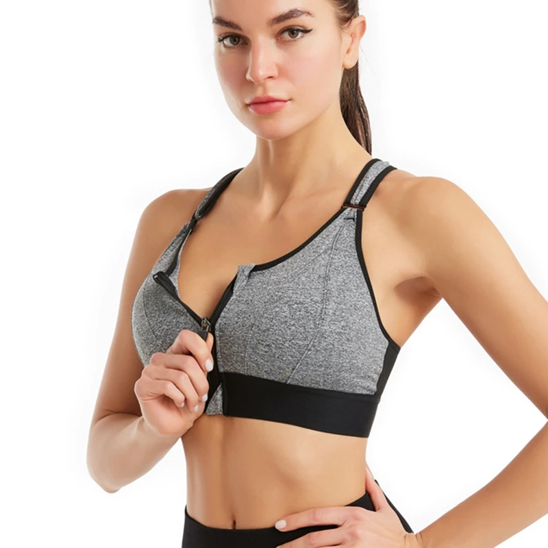 Women Bras Crop Top Fitness Sportswear Yoga Vest Front Zipper Push Up Bralette Adjustable Strap Shockproof Gym Brassiere
Women Bras Crop Top Fitness Sportswear Yoga Vest Front Zipper Push Up Bralette Adjustable Strap Shockproof Gym Brassiere