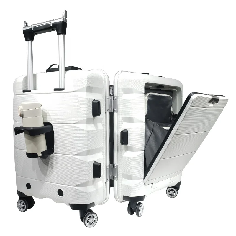 Hard Shell High Quality Luggage With Handles Telescopic Laptop phone Cup Holder Trolly Travel Roller Bags Suitcase
Hard Shell High Quality Luggage With Handles Telescopic Laptop phone Cup Holder Trolly Travel Roller Bags Suitcase