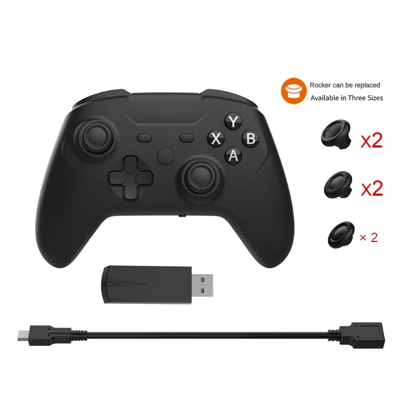 2.4G Gamepad Wireless Joystick Bluetooth Controller for PC/Switch/PS3/Seatm Console Supports Wired Connection
2.4G Gamepad Wireless Joystick Bluetooth Controller for PC/Switch/PS3/Seatm Console Supports Wired Connection