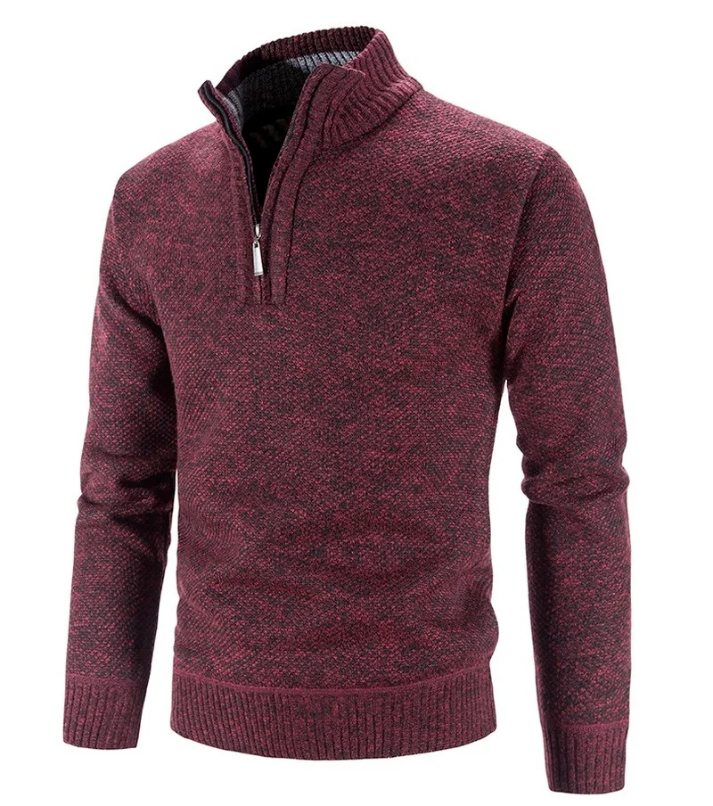2022 Men's Half Zip Mock Neck Knitted Pullover Sweater Solid Color Stand Collar Casual Cashmere Sweater
2022 Men's Half Zip Mock Neck Knitted Pullover Sweater Solid Color Stand Collar Casual Cashmere Sweater