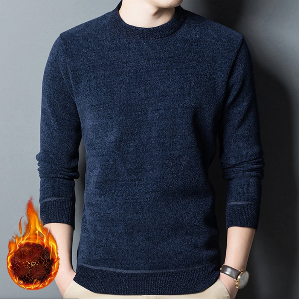 Mens Fleece Sweatshirts Winter Warm Thick Knit Pullover Long Sleeve Thermal Underwear Pullover Tops Autumn Winter Sweater L-4XL
Mens Fleece Sweatshirts Winter Warm Thick Knit Pullover Long Sleeve Thermal Underwear Pullover Tops Autumn Winter Sweater L-4XL