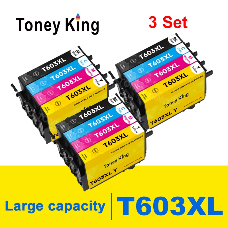 Toney king для Epson 603XL 603 T603XL, чернильный картридж T603, выражение интерьера
Toney king для Epson 603XL 603 T603XL, чернильный картридж T603, выражение интерьера