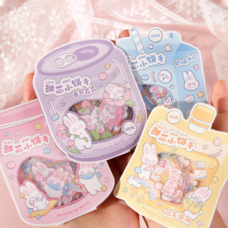 Mr.paper 4 Styles 40 Pcs/bag Kawaii Rabbit Stickers Pack Cute Cartoon Animals Hand Account Decorative Stationery Stickers
Mr.paper 4 Styles 40 Pcs/bag Kawaii Rabbit Stickers Pack Cute Cartoon Animals Hand Account Decorative Stationery Stickers