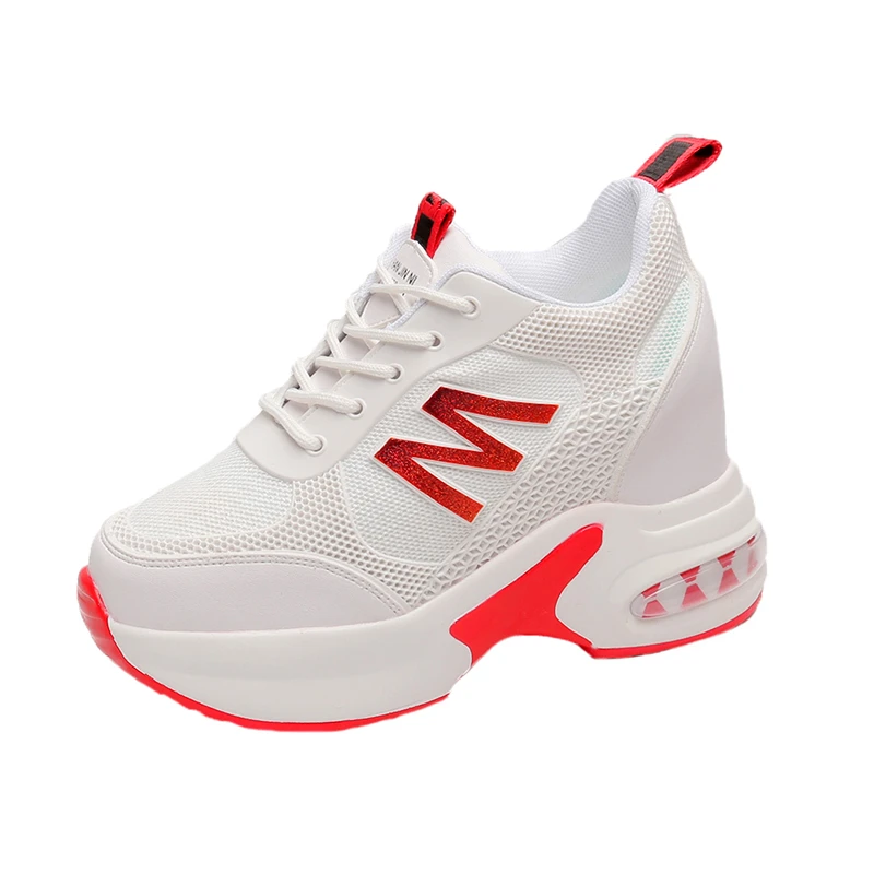 Women's High Bling Platform Shoes Breathable Shoes Women Height Increasi Shoes 9CM Wedges Thick Sole Trainers Ladies Sneakers
Women's High Bling Platform Shoes Breathable Shoes Women Height Increasi Shoes 9CM Wedges Thick Sole Trainers Ladies Sneakers
