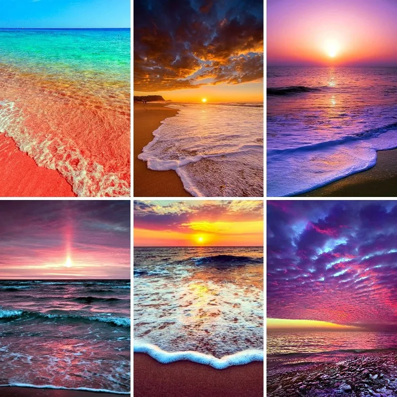 Full Diamonds 5D Diamond Painting Beach Waves Sunset Nature Landscape All Diamond Embroidery Home Decoration Christmas Gift
Full Diamonds 5D Diamond Painting Beach Waves Sunset Nature Landscape All Diamond Embroidery Home Decoration Christmas Gift