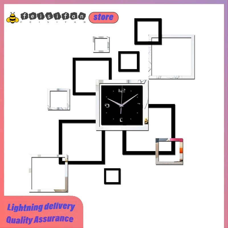 Nordic Light Luxury High Quality Creative DIY Wall Clock Acrylic Mute Specialty Wall Clock Modern Design Home Room Decoration
Nordic Light Luxury High Quality Creative DIY Wall Clock Acrylic Mute Specialty Wall Clock Modern Design Home Room Decoration