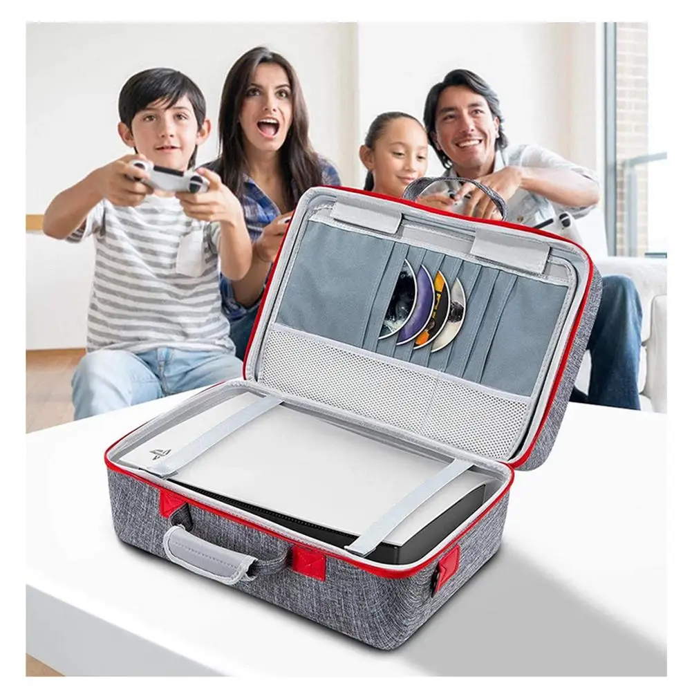 Game Console Tote Bag for PS5 Protective Case Travel Suitcase with Adjustable Handle Scratch-proof Portable Storage Bag
Game Console Tote Bag for PS5 Protective Case Travel Suitcase with Adjustable Handle Scratch-proof Portable Storage Bag