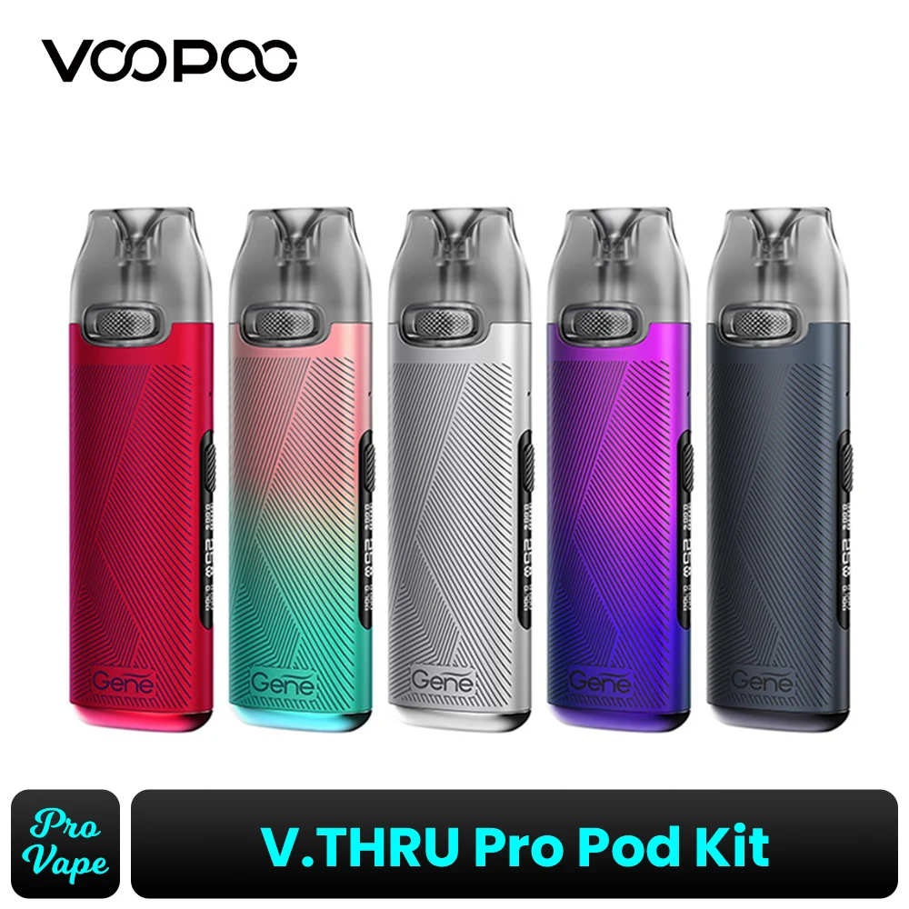 

VOOPOO V.THRU Pro Pod Kit 25W Vape 900mAh Battery 3ml Cartridge 0.7ohm 1.2ohm Coils Electronic Cigarette Vaporizer