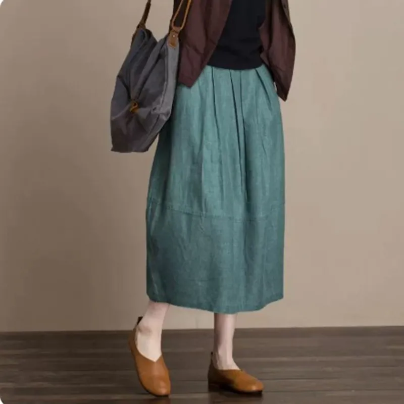 2023 New Arrival Summer Arts Style Women Loose Fit Casual A-line Mid-calf Skirt Elastic Waist Cotton Linen Patchwork Skirts V289
2023 New Arrival Summer Arts Style Women Loose Fit Casual A-line Mid-calf Skirt Elastic Waist Cotton Linen Patchwork Skirts V289