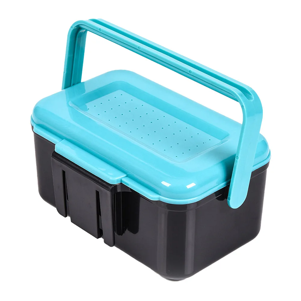 1pc Portable Bait Box With Carrying Handle Hanging Waist Live Bait Box Case Fishing Accessories Storage Magnetic Closure
1pc Portable Bait Box With Carrying Handle Hanging Waist Live Bait Box Case Fishing Accessories Storage Magnetic Closure