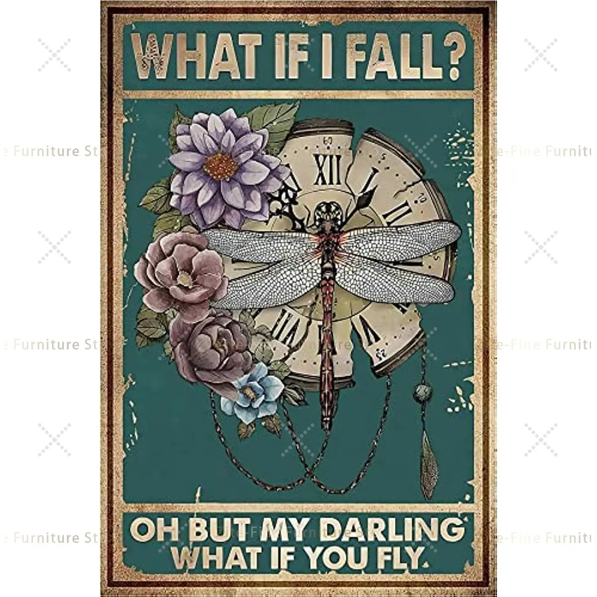 Vintage Metal Tin Decor Poster What If I Fall Sign Gift for Women Teens Home Office Room Wall Decor 8x12inch
Vintage Metal Tin Decor Poster What If I Fall Sign Gift for Women Teens Home Office Room Wall Decor 8x12inch