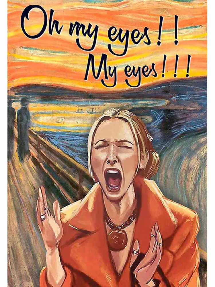 Постер Friends Phoebe Buffay Oh My Eyes на холсте 
Постер Friends Phoebe Buffay Oh My Eyes на холсте