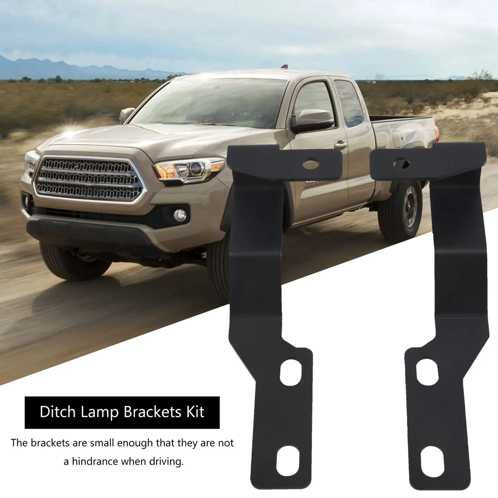 Front Hood LED Light Mounting Bracket Hood Ditch Lamp Brackets Kit for Toyota Tacoma 2005-15
Front Hood LED Light Mounting Bracket Hood Ditch Lamp Brackets Kit for Toyota Tacoma 2005-15