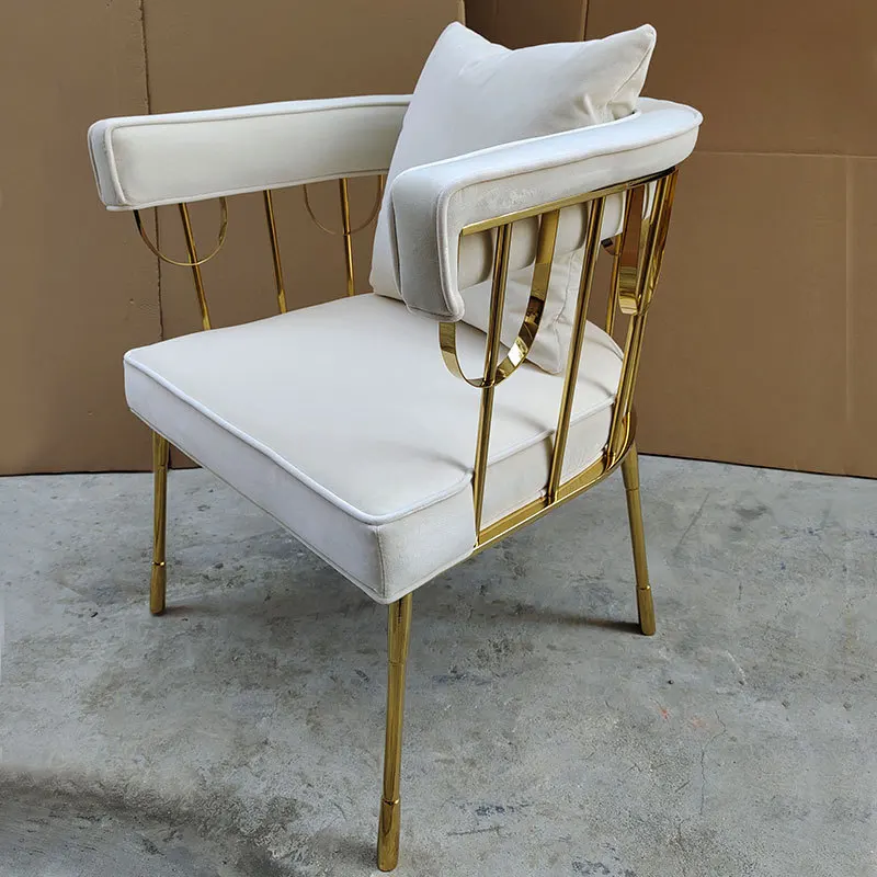 American Palace Style Single Chair Simple Modern Fabric Makeup Chair Living Room Stainless Steel Leisure Sofa Chair
American Palace Style Single Chair Simple Modern Fabric Makeup Chair Living Room Stainless Steel Leisure Sofa Chair