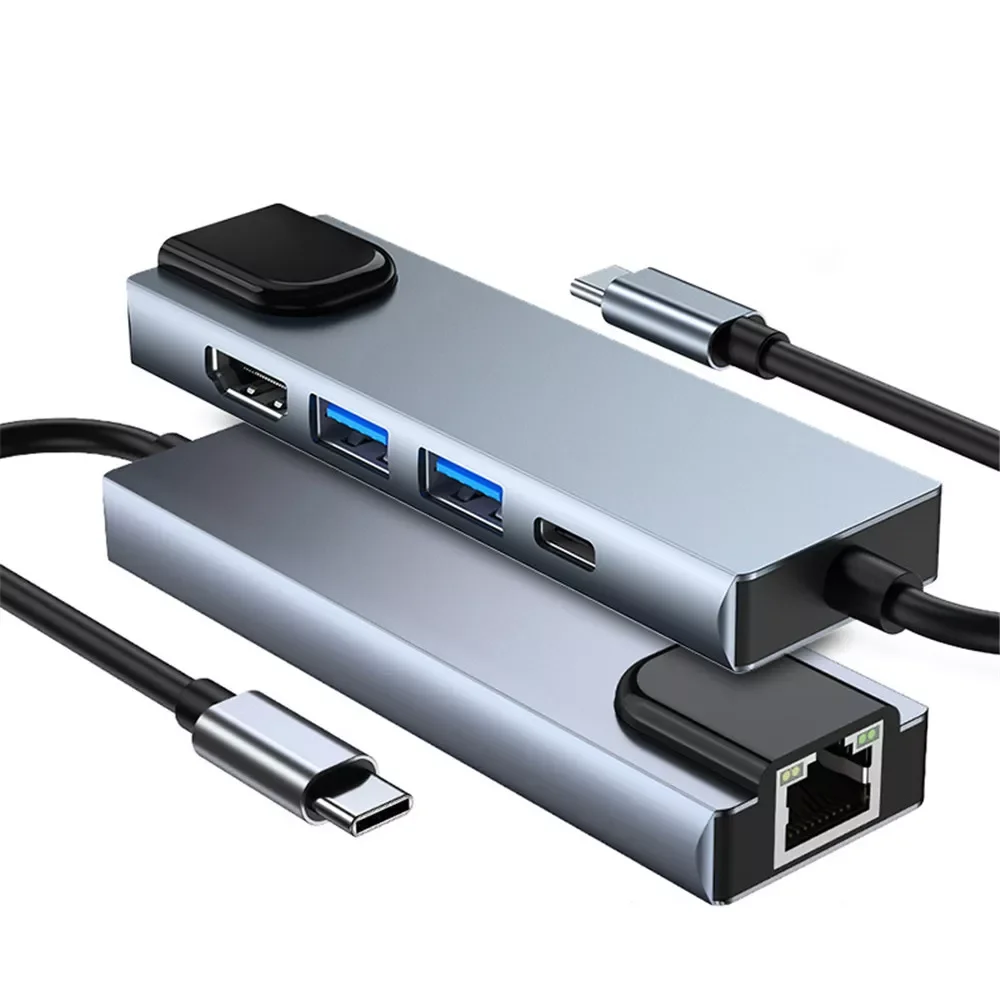 Kebidu Type-C 5 in 1 Hub USB3.0 Multiport Adapter 100M RJ45 Ethernet Network Adapter For MacBook Pro Typec Windows Laptops
Kebidu Type-C 5 in 1 Hub USB3.0 Multiport Adapter 100M RJ45 Ethernet Network Adapter For MacBook Pro Typec Windows Laptops