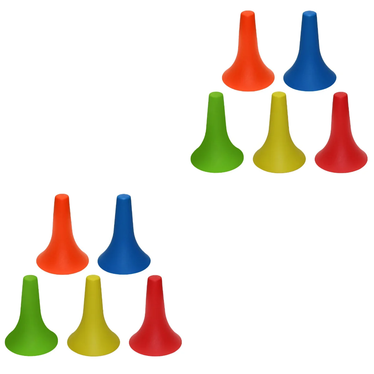 10 Pcs Horn Marker Bucket Football Training Equipment Marker Obstacle for Sports
10 Pcs Horn Marker Bucket Football Training Equipment Marker Obstacle for Sports