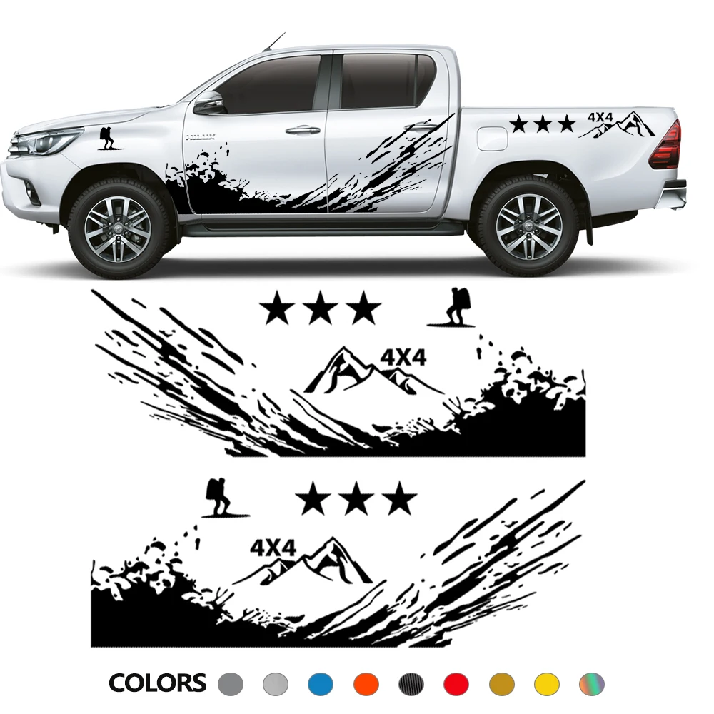 Наклейка для пикапа Toyota Tundra Hilux Dodge RAM Isuzu Dmax Ford F150 Ranger, универсальная наклейка для автомобиля, стильная наклейка, автомобильные аксессуары
Наклейка для пикапа Toyota Tundra Hilux Dodge RAM Isuzu Dmax Ford F150 Ranger, универсальная наклейка для автомобиля, стильная наклейка, автомобильные аксессуары