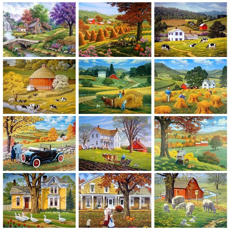 RUOPOTY Modern Painting By Numbers Paint Kit On Canvas Rural Landscape Number Painting Wall Decor Adults Crafts Artwork Diy Set
RUOPOTY Modern Painting By Numbers Paint Kit On Canvas Rural Landscape Number Painting Wall Decor Adults Crafts Artwork Diy Set