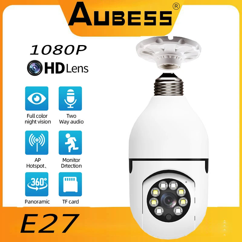 E27 Bulb IP Camera 200W Night Vision Surveillance Cameras Automatic Human Tracking 4x Digital Zoom Video Indoor Security Monitor
E27 Bulb IP Camera 200W Night Vision Surveillance Cameras Automatic Human Tracking 4x Digital Zoom Video Indoor Security Monitor