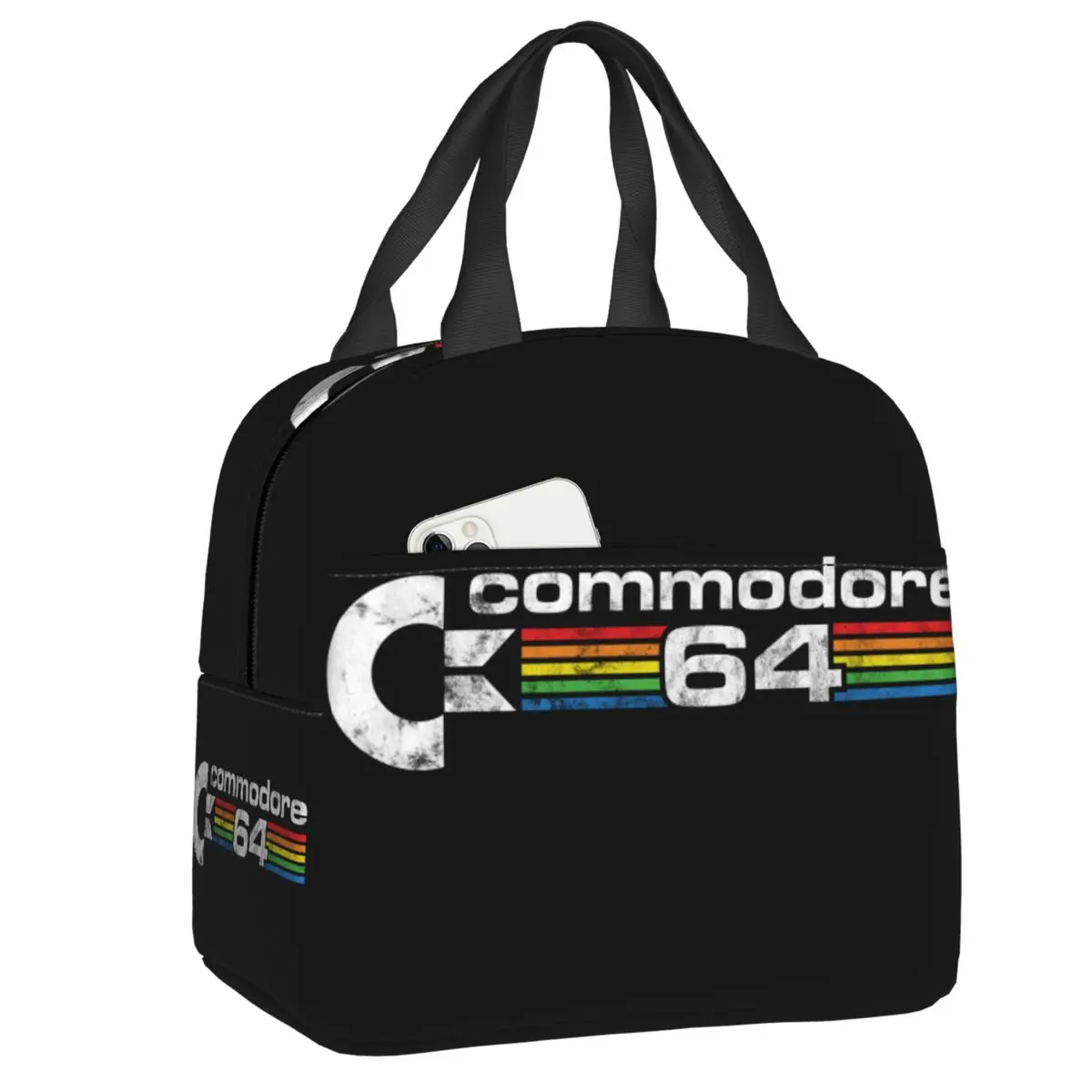 Commodore 64 Logo Vintage Texture Insulated Lunch Tote Bag for Women Portable Cooler Thermal Bento Box Work School Travel
Commodore 64 Logo Vintage Texture Insulated Lunch Tote Bag for Women Portable Cooler Thermal Bento Box Work School Travel