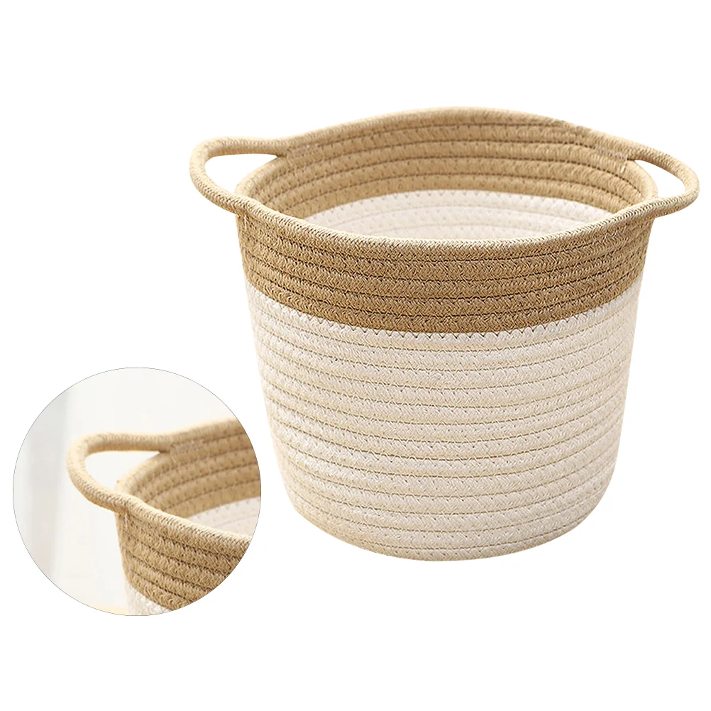 Basket Storage Baskets Rope Woven Cottontoy Laundry Organizing Bucket Decorativeclothes Hamper Dirty Wicker Handle Bin Foldable
Basket Storage Baskets Rope Woven Cottontoy Laundry Organizing Bucket Decorativeclothes Hamper Dirty Wicker Handle Bin Foldable