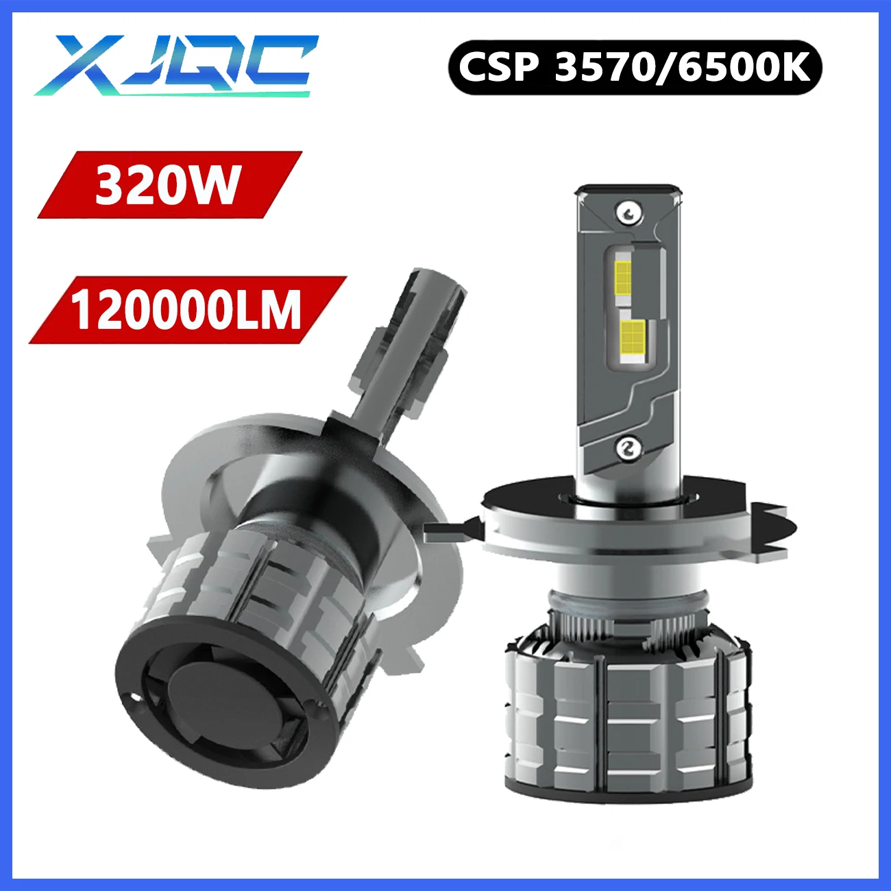 XJQC X7 H1 H4 H7 120000LM 6500K 320W Car LED Headlights H11 9005 9006 9012 High-power Spotlight Bulb H3 CSP 3570 Canbus 12V 24V
XJQC X7 H1 H4 H7 120000LM 6500K 320W Car LED Headlights H11 9005 9006 9012 High-power Spotlight Bulb H3 CSP 3570 Canbus 12V 24V