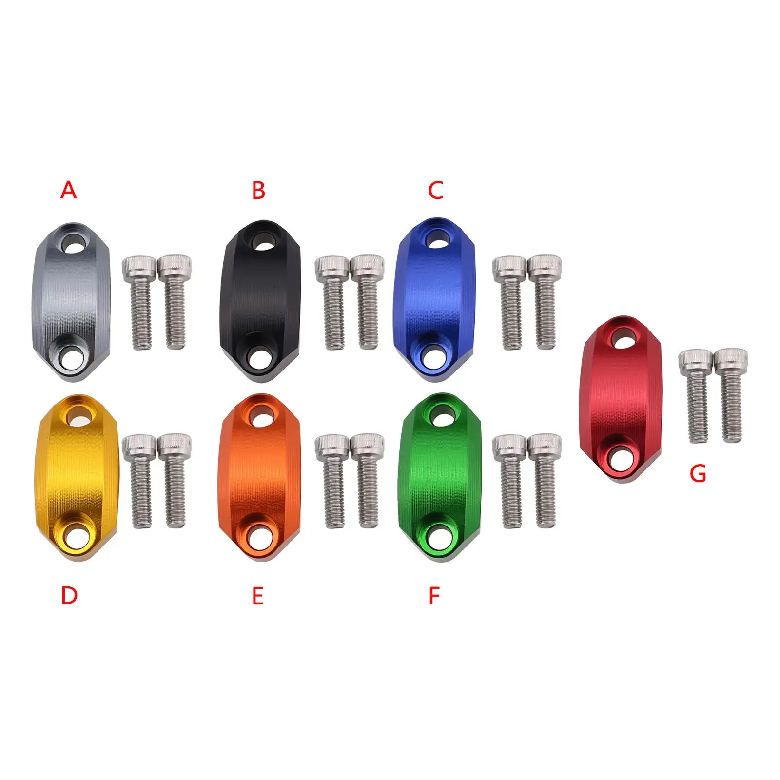 Motorcycle Master Cylinder Clamp Cover Caps Brake Clutch Lever Accessories Assembly Replacement for 22mm Handlebar Clamping
Motorcycle Master Cylinder Clamp Cover Caps Brake Clutch Lever Accessories Assembly Replacement for 22mm Handlebar Clamping