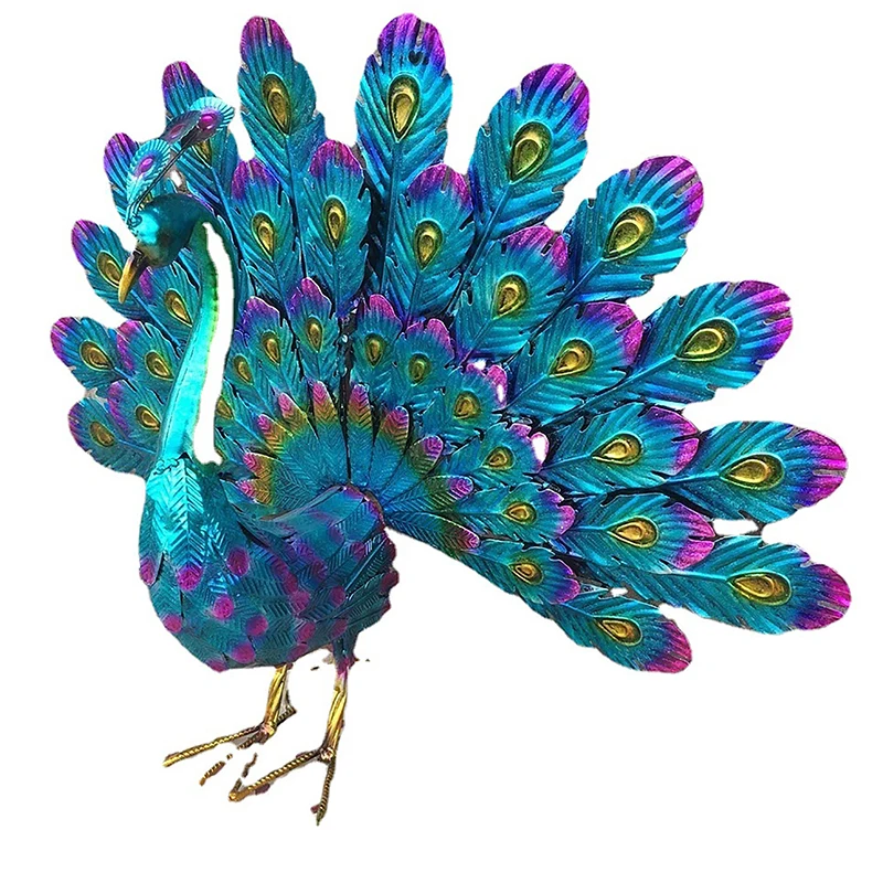 New Metal Peacock Statue Outdoor Garden Yard Animal Peacock Standing Posture Figurine Decorative Home Craft Art Ornament Decor
New Metal Peacock Statue Outdoor Garden Yard Animal Peacock Standing Posture Figurine Decorative Home Craft Art Ornament Decor