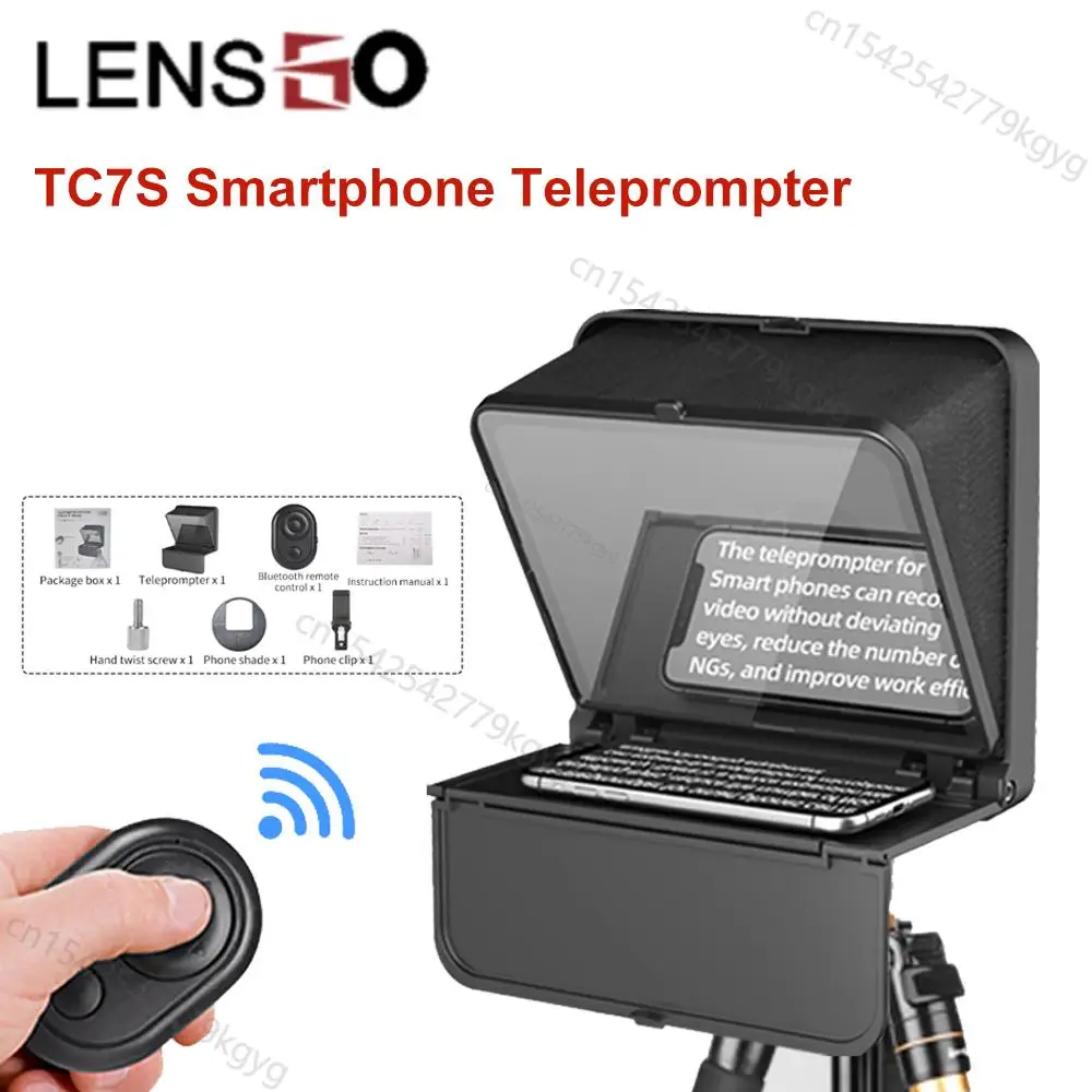 Мобильный телефон LENSGO TC7S, телесуфлер для записи, мобильный телесуфлер для планшета, смартфона для видеозаписи с дистанционным управлением
Мобильный телефон LENSGO TC7S, телесуфлер для записи, мобильный телесуфлер для планшета, смартфона для видеозаписи с дистанционным управлением