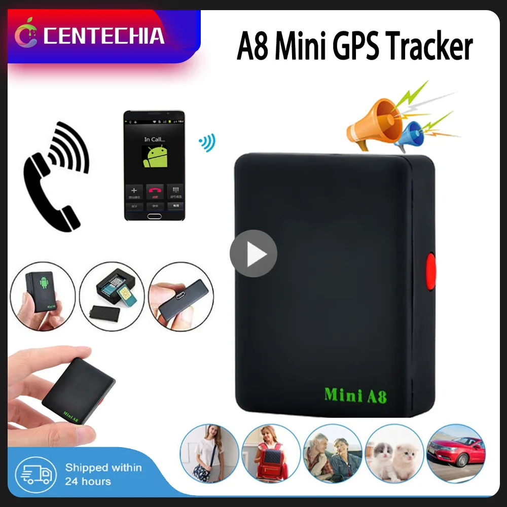 

A8 Mini Tracker Global Locator Realtime Tracking Vehicle Bike Car GSM/GPRS/GPS Tracking Locator Adapter Real Time Car Kids Pet