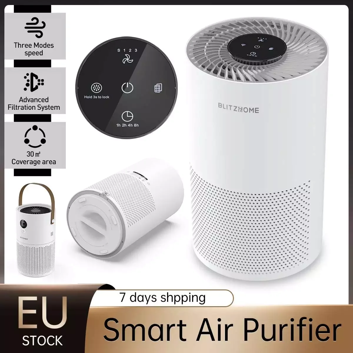Home Smart Air Purifier For Ozone Generator Three Wind Speeds with HEPA Filter Advanced Filtration System EU STOCK
Home Smart Air Purifier For Ozone Generator Three Wind Speeds with HEPA Filter Advanced Filtration System EU STOCK