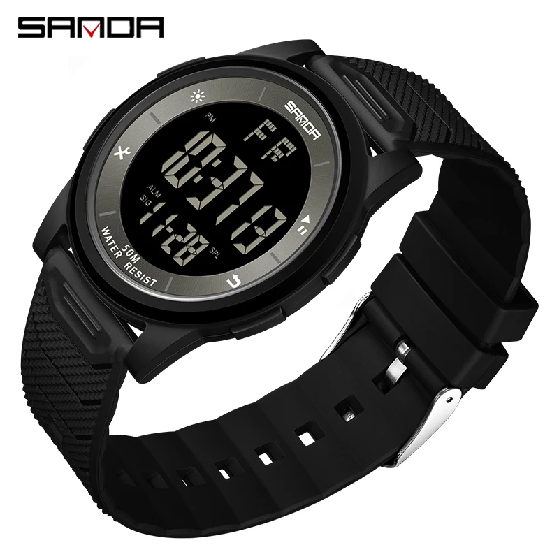 SANDA Creative Ultra Thin Mens Watches Waterproof Youth Style Silicone Strap Digital Man Wristwatches Luminous LED Sport Clock
SANDA Creative Ultra Thin Mens Watches Waterproof Youth Style Silicone Strap Digital Man Wristwatches Luminous LED Sport Clock