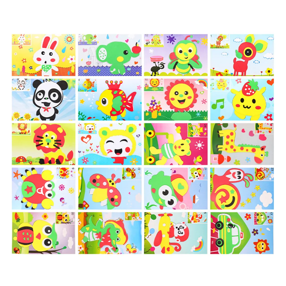 20 Pcs 3d Stickers DIY Cartoon EVA Toddlers Craft Kit Foam Puzzle Educational Handcraft Toy
20 Pcs 3d Stickers DIY Cartoon EVA Toddlers Craft Kit Foam Puzzle Educational Handcraft Toy