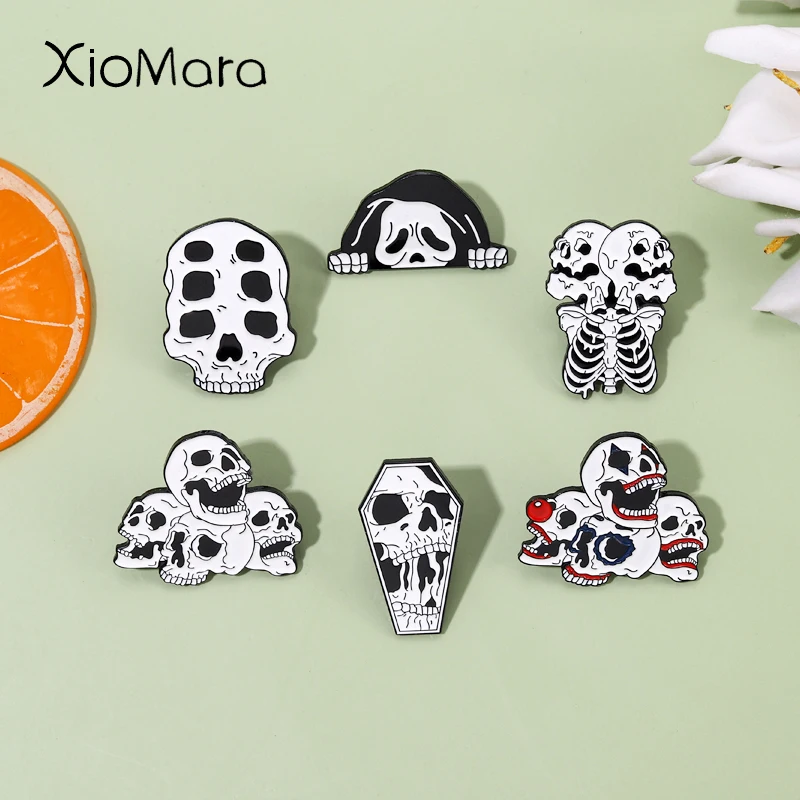 Wholesale Price Punk Skeleton Enamel Pin Joker Goth Badge for Backpack Custom Brooches Jewelry Accessories Gift For Friend
Wholesale Price Punk Skeleton Enamel Pin Joker Goth Badge for Backpack Custom Brooches Jewelry Accessories Gift For Friend