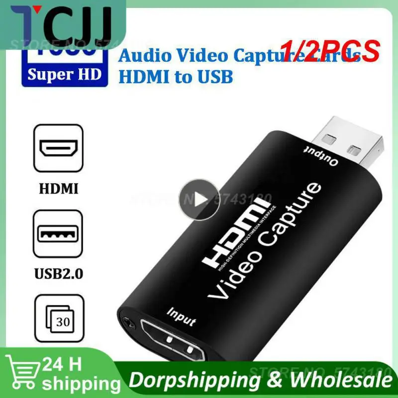 1/2PCS Audio Video Capture Card 4K 1080P HDMI-compatible USB 3.0 Record to DSLR Camcorder Action Cam for Gaming Streaming
1/2PCS Audio Video Capture Card 4K 1080P HDMI-compatible USB 3.0 Record to DSLR Camcorder Action Cam for Gaming Streaming