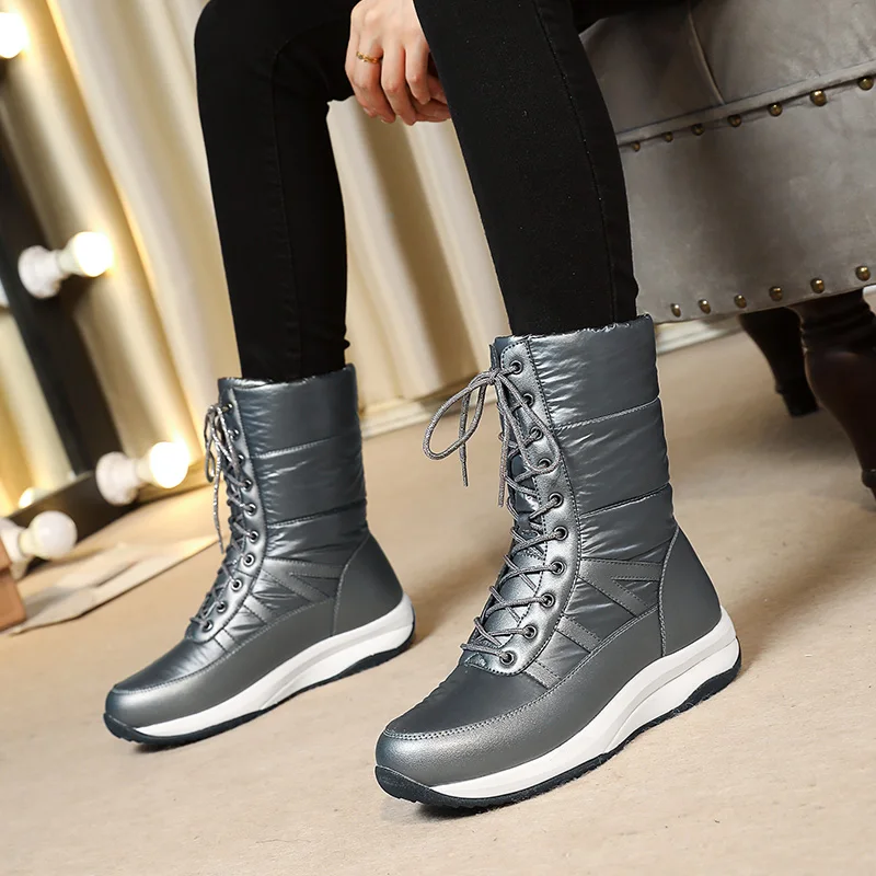 Women Snow Boots 2022 Designer Luxury Casual Midheel Women Shoes Plus Size 40-44 Round Head Front Lace Up Warm Lady Short Boots
Women Snow Boots 2022 Designer Luxury Casual Midheel Women Shoes Plus Size 40-44 Round Head Front Lace Up Warm Lady Short Boots