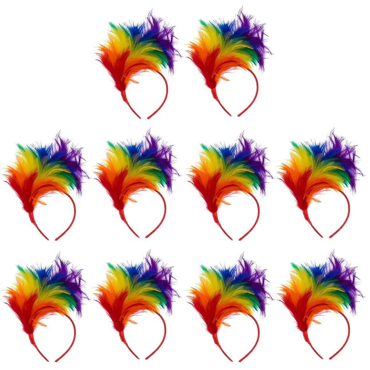 10 Pcs Headband Colorful Decor Bride Headpiece Photo Headdress Jewelry Women Halloween Decorative Clothing Plume
10 Pcs Headband Colorful Decor Bride Headpiece Photo Headdress Jewelry Women Halloween Decorative Clothing Plume