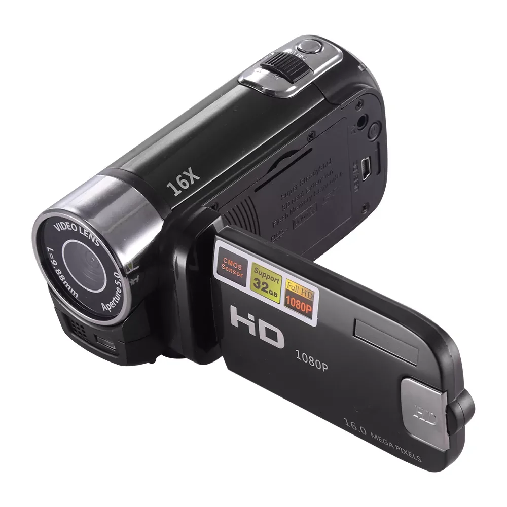 Vlog Camera 1080P Full HD 16MP DV Camcorder Digital Video Camera 270 Degree Rotation Screen 16X Night Shoot Zoom Digital Zoom
Vlog Camera 1080P Full HD 16MP DV Camcorder Digital Video Camera 270 Degree Rotation Screen 16X Night Shoot Zoom Digital Zoom