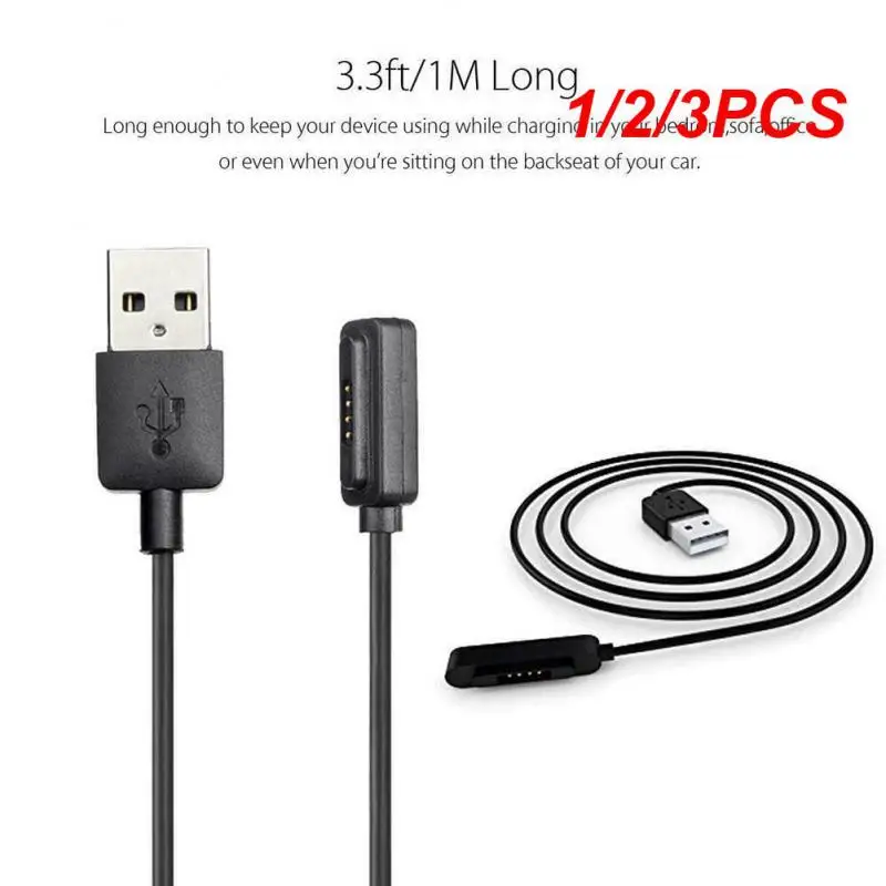 

1/2/3 шт. 3 фута USB Магнитный кабель для быстрой зарядки зарядное устройство для ASUS ZenWatch 2 умные часы умная электроника носимые устройства 1 м