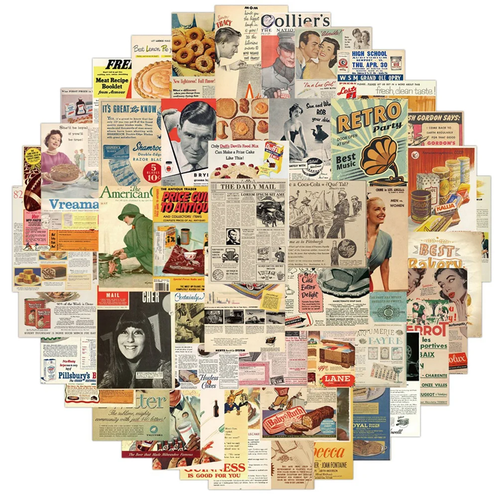 50pcs Poster Vintage Sticker For Stationery Scrapbook Retro Custom Stickers Aesthetic Craft Supplies Scrapbooking Material
50pcs Poster Vintage Sticker For Stationery Scrapbook Retro Custom Stickers Aesthetic Craft Supplies Scrapbooking Material